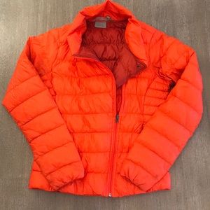 Athleta Orange Down Jacket S